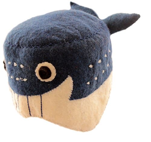 Silk Road Bazaar Zootie Hats Whale, Blue/White