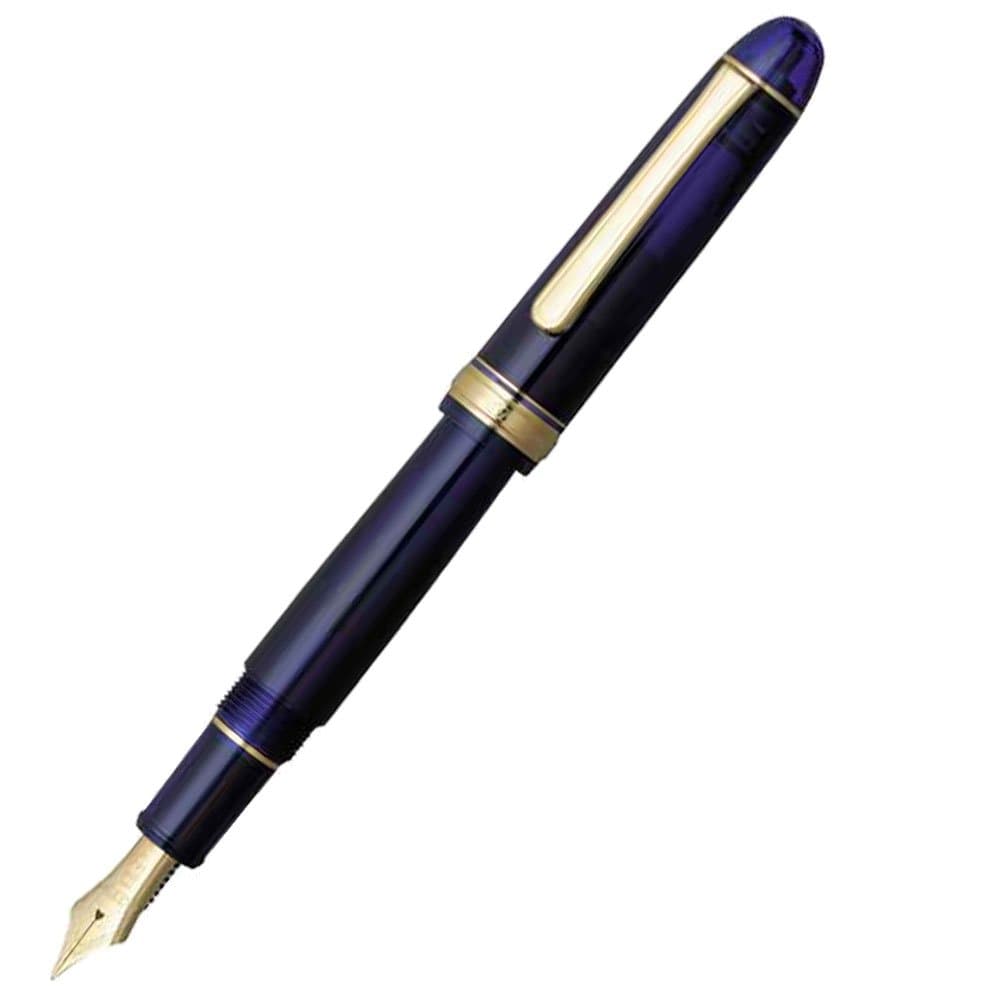 Platinum"#3776 CENTURY/Chartres Blue"(nib : Broad)