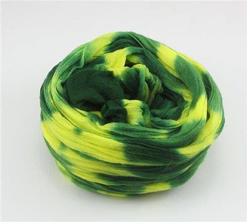 2X6pcs 1.5m Double Colors nylon flower stocking making accessory handmade diy crafts (Color 11)