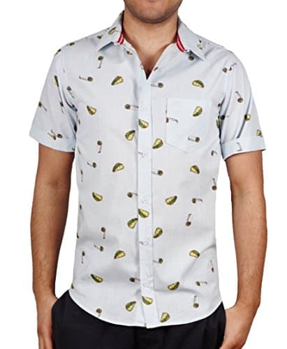 Cotton Shirt with Taco and Burrito Print from One Resolution