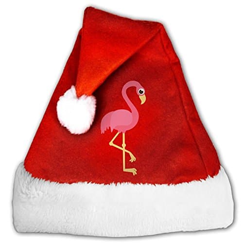 Sad Flamingo Christmas Santa Hat