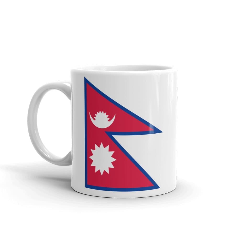 Nepal Flag 10oz Coffee Tea Mug #9163