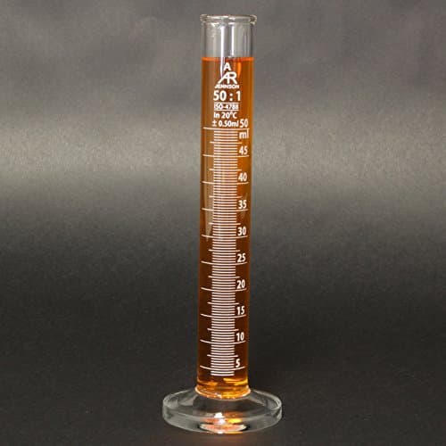 50 ml Graduated Cylinder, Round Base, Class A, Lot Certified