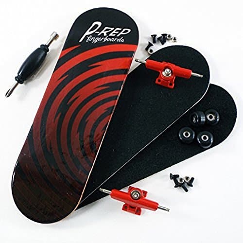 P-Rep Hypnotized 30mm Graphic Complete Wooden Fingerboard w CNC Lathed Bearing Wheels