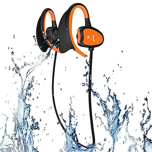 Happy Professional IPX8 High-Level Waterproof Sport Wireless Bluetooth Headset Bluetooth Earphone Super Fashion New Style Shark BH802 (orange)