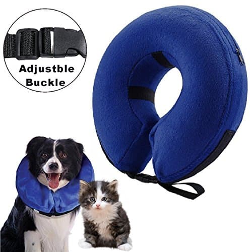 Inflatable Collar for Dogs and Cats Protective Inflatable Cone Soft Pet Recovery E-Collar for after Surgery Prevent Pets From Touching Stitches (XL)