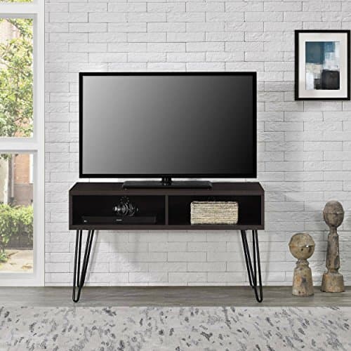 Industrial Retro Style Flat Panel 42" Espresso TV Stand