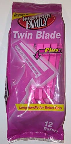 12 Pack Twin Blade Disposable Razors for Women