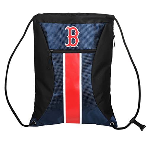 Official Major League Baseball Fan Shop MLB Team Drawstring Backpack. Premium Quality with Sternum Cord Clip (Boston Red Sox)