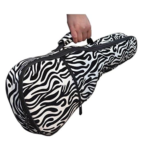 Soft Durable 23" Concert Zebra Ukulele Bag Ukelele Case Gig Bag Ukulele Cover
