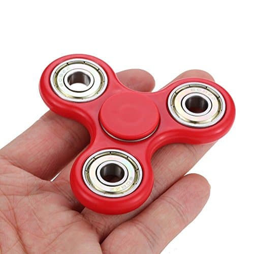 Fidget Spinner EDC ADHD Focus Toy Ultra Durable High Speed Si3N4 Hybrid Ceramic Bearing for Killing Time (Red)