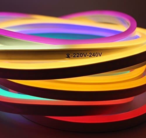 5 Meter NEON LED Flexible Strip Light with Two PIN Power Plug for Diwali, Christmas, Home Decoration