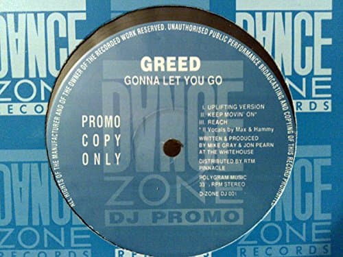Gonna Let You Go - Greed 12"
