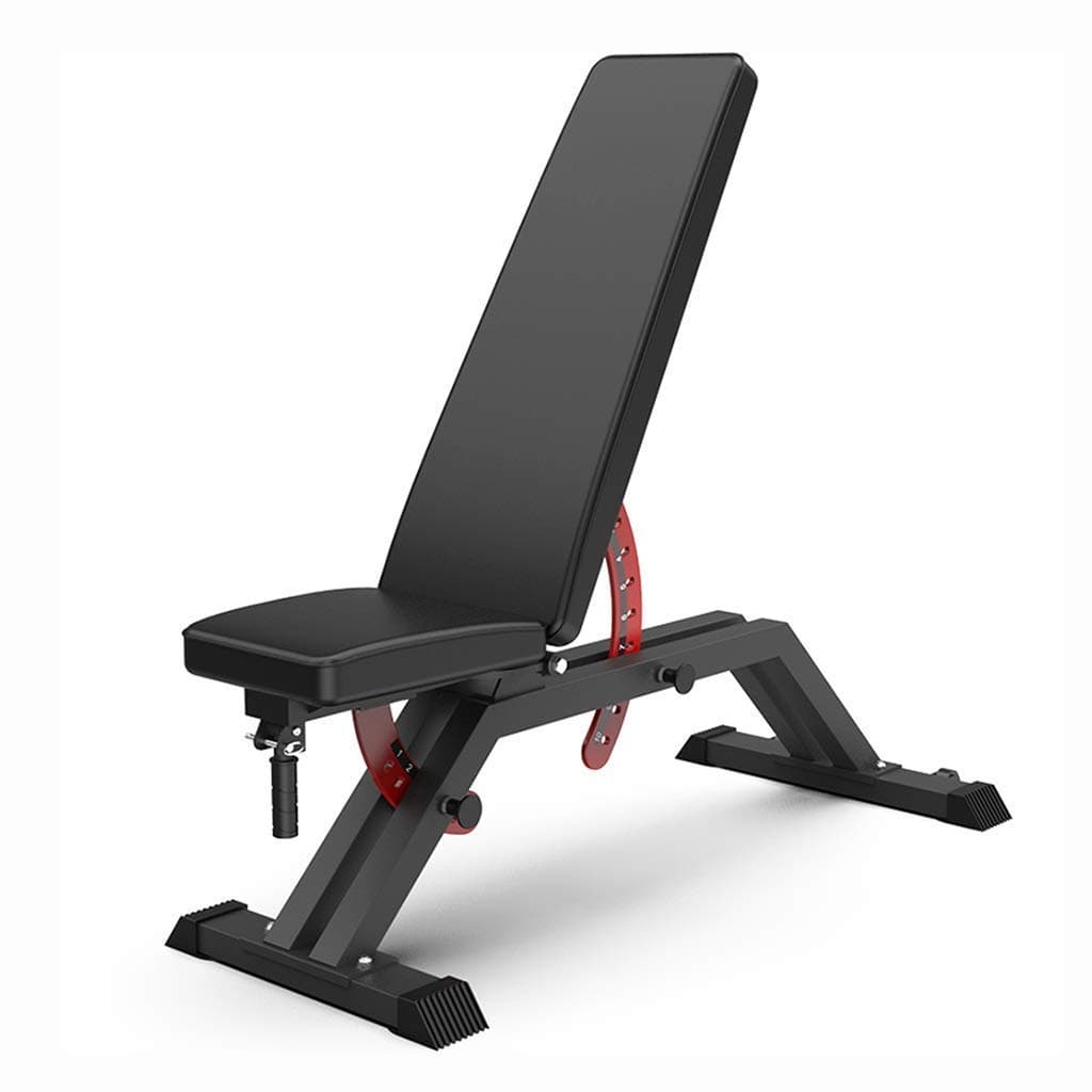 Standard Weight Benches Sports Dumbbell Bench Multi-Functional Exercise Bed Sit-Ups Abdominal Exercise Home Multi-Function Exercise Gym Dedicated (Color : Black, Size : 123 * 47 * 130)