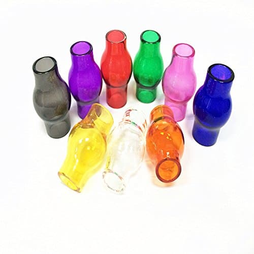 Vapmax 9 Colors Replacement Pyrex Glass Tubes for Glass Globe Dome Tank Kit (Pack of 9)