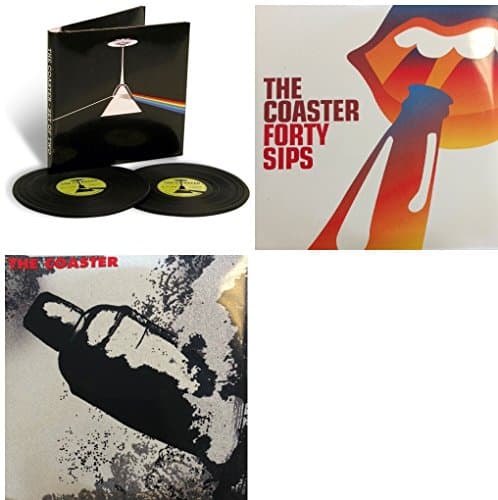 Wild Eye Designs Vinyl Record Coaster 6 Pc. Set (Zeppelin - Stones and Pink Floyd)