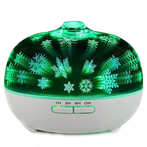 XINM Aroma Essential Oil Diffuser Air Ultrasonic Cool Mist Humidifier Portable Spa Snow Scent Diffuser Home Night Light