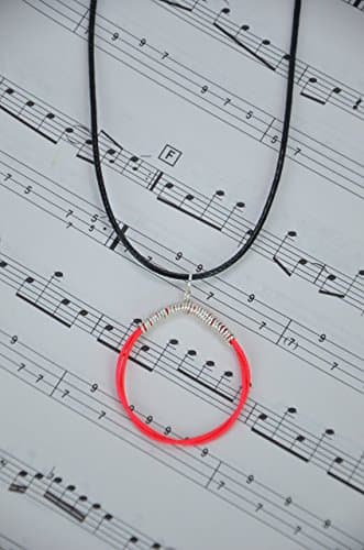 NEON Pink Guitar String Necklace