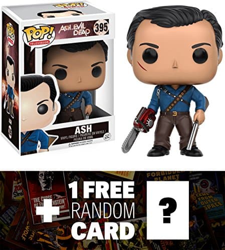Ash: Funko POP! x Ash vs Evil Dead Vinyl Figure + 1 FREE American TV Themed Trading Card Bundle (116251)