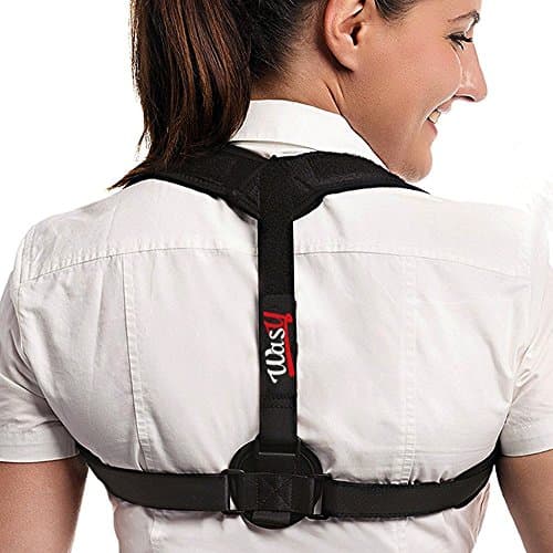 WASY Posture Corrector For Women Men - Effective and Comfortable Adjustable Posture Correct Brace - Back Brace - Posture Brace - Clavicle Support Brace - Posture Support - Upper Back