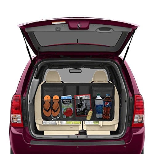 Beepzoo Car Trunk Backseat Organizer, Cargo Accessories Storage Space Saving Heavy Duty fits SUV Travel with Bottom Plate Lid