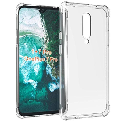 Azzil® Back Cover TPU Clear Soft Case for OnePlus 7 Pro (Transparent)