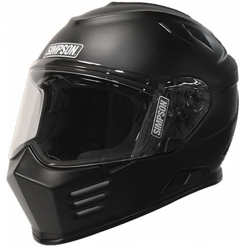 Simpson Helmets GBDXL3 Ghost Bandit Helmet DOT/ECE Certified X-Large Matte Black
