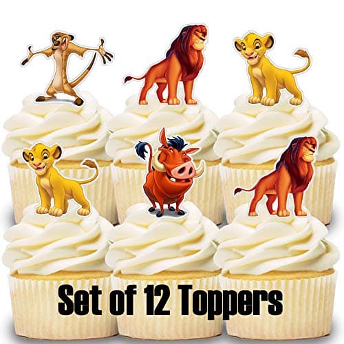 12 Cupcake Toppers Lion King