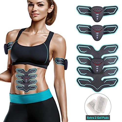 Kearui Ultimate Abs Stimulator, Ab Stimulator, Abdominal Muscle Toner Wireless Workout Machine Home Office Fitness Equipment for Men Women