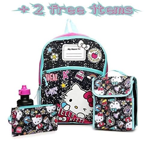 Kids 5 piece + 2 free Items School Bundles (Hello Kitty)