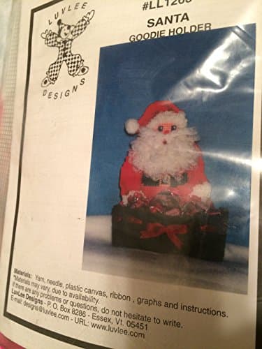 LuvLee Designs santa Goodie Holder Plastic Canvas Kit