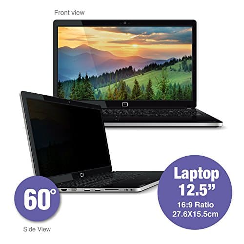 SenseAGE12.5 Inch 16:9 Widescreen Laptop Privacy Screen Filter for 60 Degree Privacy, Upgraded Anti-Glare, UV Light Reduction & Blue Light Screen Protector, compatible for DELL, HP, Lenovo and more