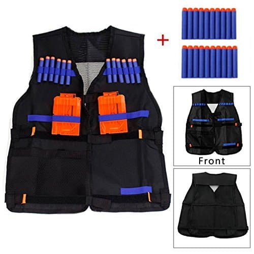 Tactical Vest Kit for Nerf N-strike Elite Series with 20pcs Foam Darts(Not Including 2 Clips )
