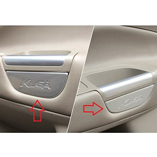 Door Handle Storage Holder for Ford Escape Kuga 2013 2014 2015+ (Chrome ABS)