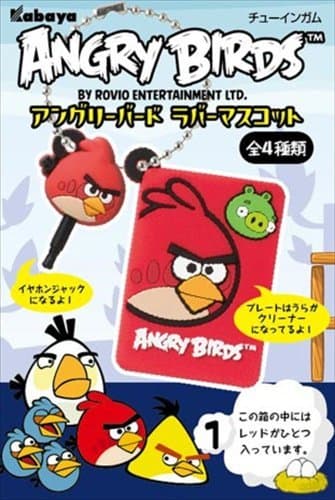 Angry Bird Rubber Mascot 8 pieces BOX (Candy)