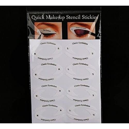 LYNN CAPANZANO 32 Pcs/Pack Eye shadow Stencil Eyeliner Template Sticker Smokey Eye Stencil Eye Makeup Cosmetics Tool Set