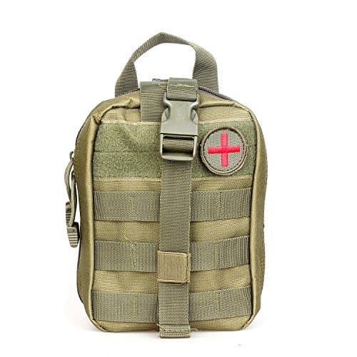 Kosibate(TM First Aid Bag Empty Tactical Medical Pouch EMT Emergency Survival Kit Outdoor Travel Molle Rip-Away EMT For IFAK Medical Multipurpose Waist Pack Military Utility kit