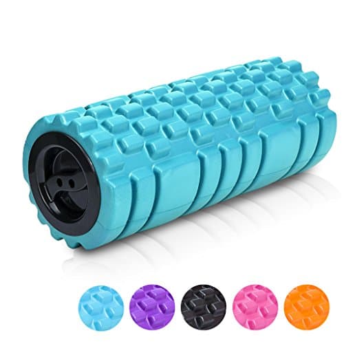 Longans Foam Rollers &amp; Trigger Point Roll For Deep Tissue Muscle Massage &amp; Myofascial Release, Aching Back and Leg 13"x5" - for Yoga (Blue)