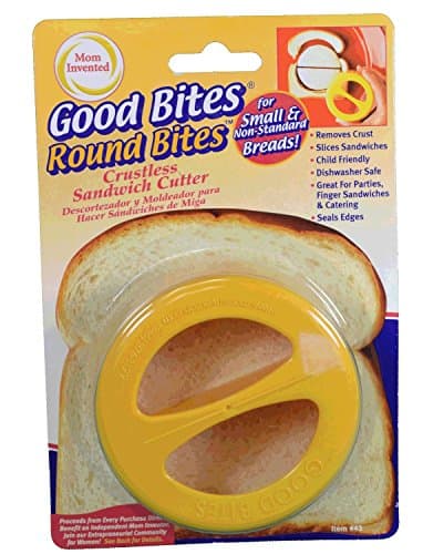 Good Bites Round Crustless Sandwich Cutter Removes Bread Crust