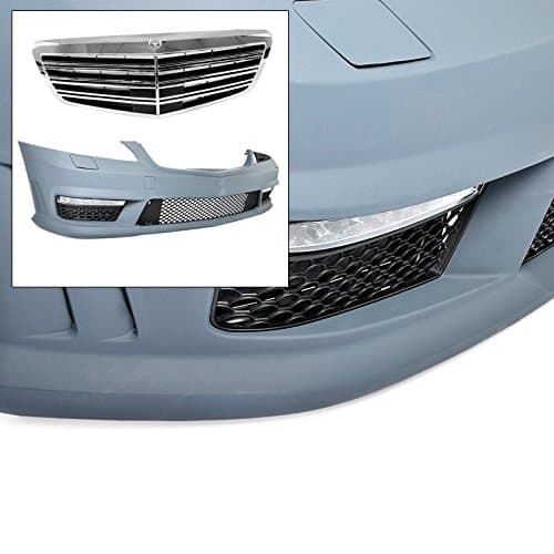 MB W221 07-13 S-Class AMG Stye Front Bumper Cover Fog DRL Grille No PDC Sensor