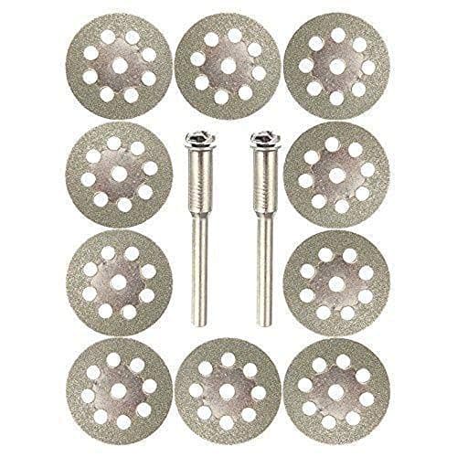 10PCS Diamond Cutting Wheel Saw Blades Cut Off Discs Set Rotary Replacement Tool,0.86in