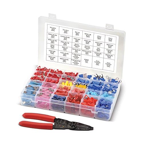 AFA Wire Crimping Tool & Crimp Connector Kit - 540 Pieces w/ Organizer