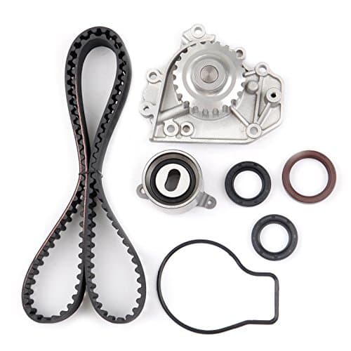 OLANMUS Timing Belt Kit with Water Pump for 94 - 01 1.8L Acura Integra GS-R Integra TYPE-R B18C1 B18C5 16 Valve DOHC TBK247 WP4008