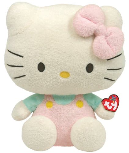 Ty Beanie Buddy Hello Kitty - Pink Overalls (Large)