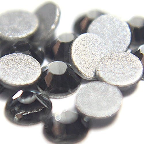 10 Gross Black Diamond Flat Back Machine Cut Rhinestones SS10 (3mm) (1440 Pcs)