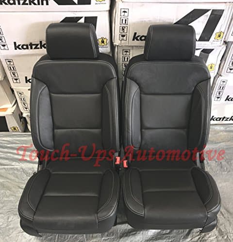 Katzkin 2016-2017-2018 Chevrolet Silverado Crew Cab Black Leather Seat Covers