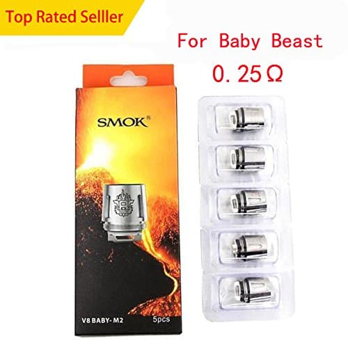 5pcs Original ŠMOḰ ŤḞṼ8 BǞbý &amp; Big BǞbý BeǞŠt ŤanḰ 0.25 oḣm BǞbý M2 COÎLS