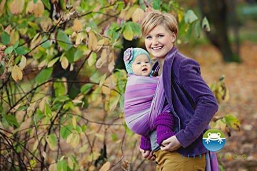 Little Frog Bamboo Amethyst Woven Wrap Size 6, 4.6m Baby Carrier