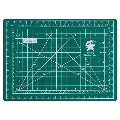 Self Healing A4 Cutting Mat,4inLoveMe Double Side inch and cm Double Measurement 8 1/2" x 12" Professional Non-Slip Cutting Mat Great for Scrapbooking, Quilting, Sewing and All Arts & Crafts Projects