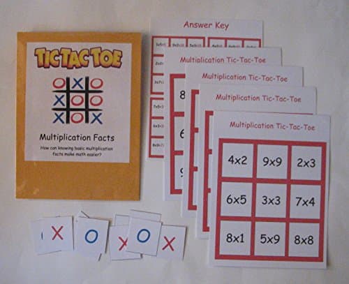 Teacher Made Math Center Resource Multiplication Tic-Tac-Toe Multiplication Fact